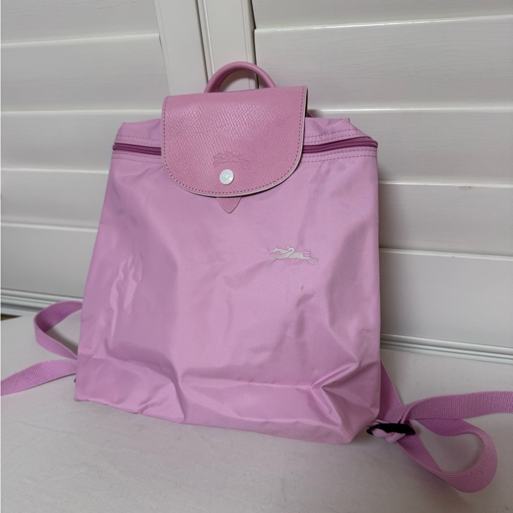 Longchamp Le Pliage Pink Backpack